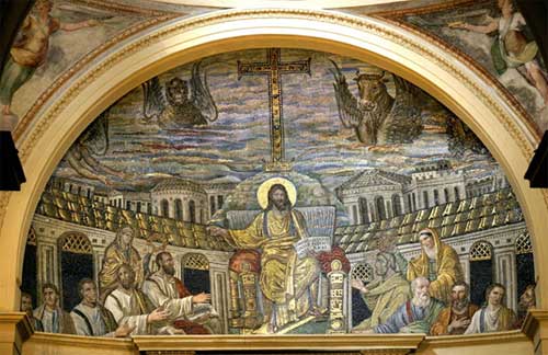 Las pinturas de la iglesia de Santa Pudenziana