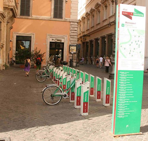 Alquilar bicicletas en Roma