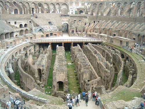 Los túneles del Coliseo, abiertos al público