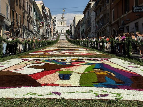Genzano y su festival de flores